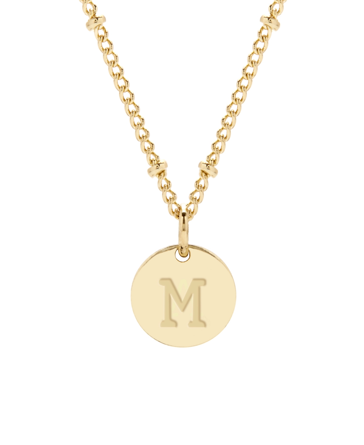 Madeline 14K Gold Plated Initial Pendant - Gold-z