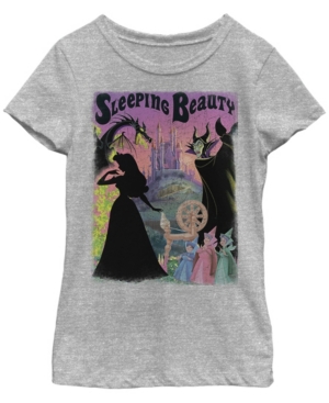 Big Girls Disney Princesses Sleeping Beauty Poster Short Sleeve T-shirt