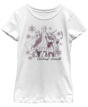 Big Girls Frozen 2 Destiny Awaits Short Sleeve T-shirt