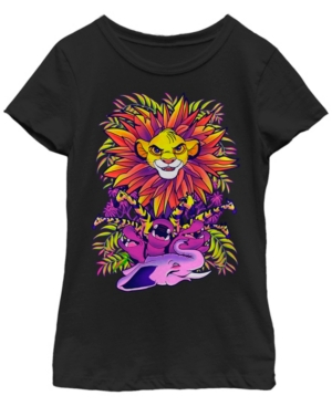 Big Girls Lion King Hyper Color King Short Sleeve T-shirt