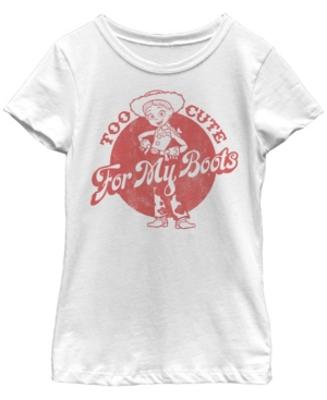 Big Girls Toy Story 4 Cute Boots Short Sleeve T-shirt