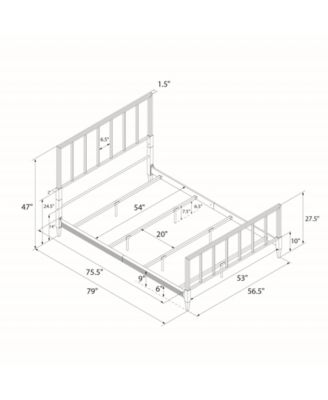CosmoLiving By Cosmopolitan Blair Brass Metal Bed, Full