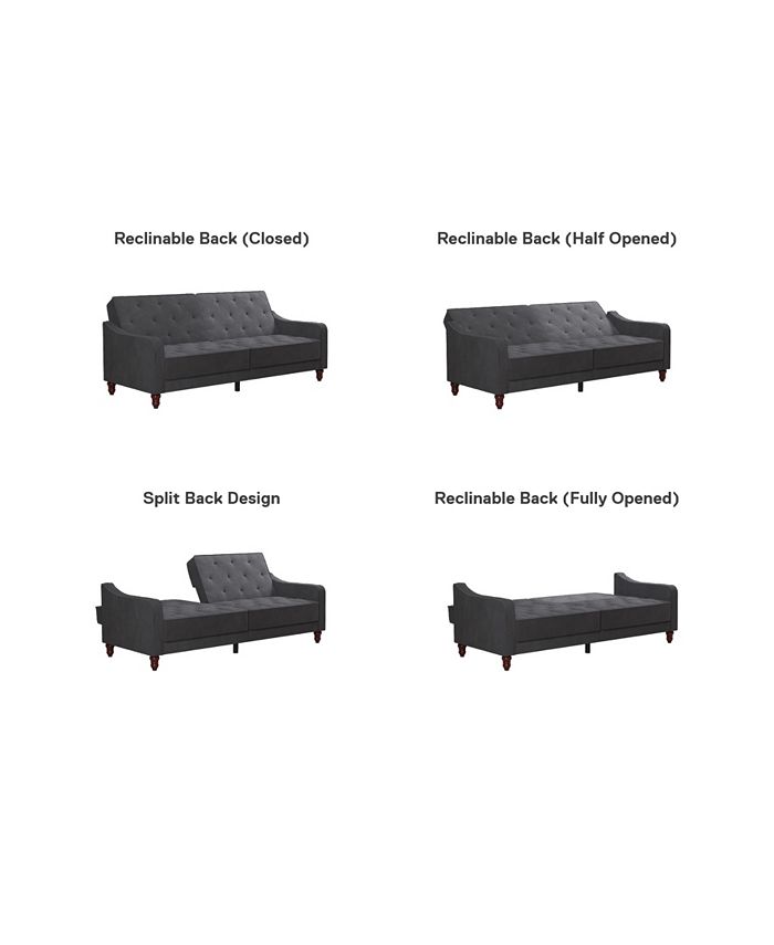 Novogratz Collection VintageLike Tufted Split Back Futon Macy's