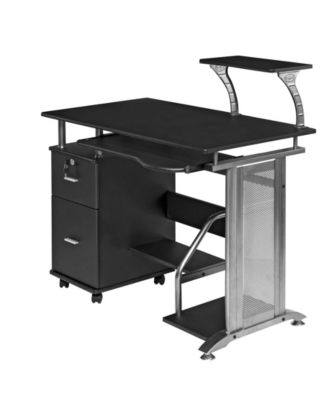 rothmin computer desk with storage cabinet