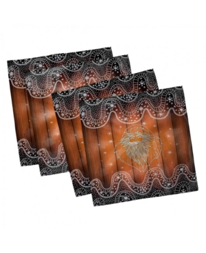 Ambesonne Christmas Set of 4 Napkins 18