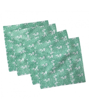 Ambesonne Ice Skates Set of 4 Napkins 12
