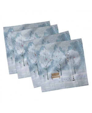 Ambesonne Christmas Set of 4 Napkins 12