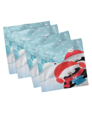 Ambesonne Christmas Set of 4 Napkins 12