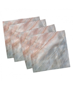 Ambesonne Marble Set of 4 Napkins 12