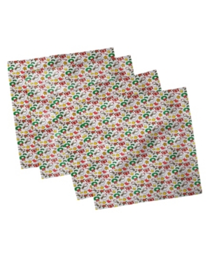 Ambesonne Christmas Set of 4 Napkins 12