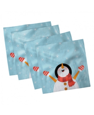 Ambesonne Christmas Set of 4 Napkins 12