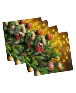 Ambesonne Christmas Set of 4 Napkins 12