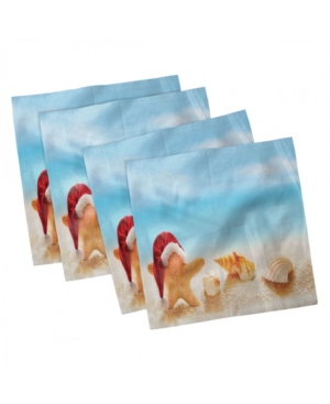 Ambesonne Santa Set of 4 Napkins 12