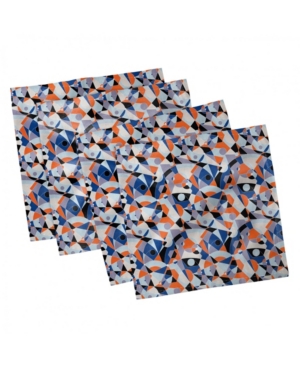 Ambesonne Mid Century Set of 4 Napkins 12