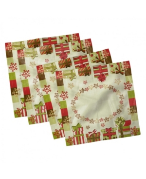 Ambesonne New Year Set of 4 Napkins 12