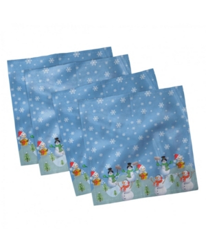 Ambesonne Christmas Set of 4 Napkins 12