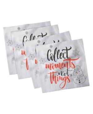 Ambesonne Saying Set of 4 Napkins 18