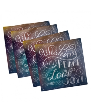Ambesonne Saying Set of 4 Napkins 18