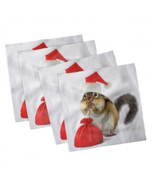 Ambesonne Christmas Set of 4 Napkins 18