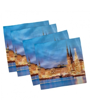 Ambesonne Winter Set of 4 Napkins 18