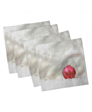 Ambesonne Christmas Set of 4 Napkins 18