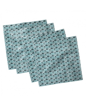 Ambesonne Polar Bear Set of 4 Napkins 18