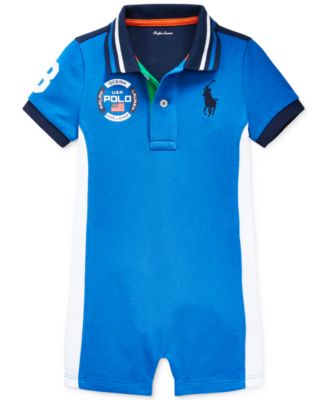 cotton mesh graphic polo