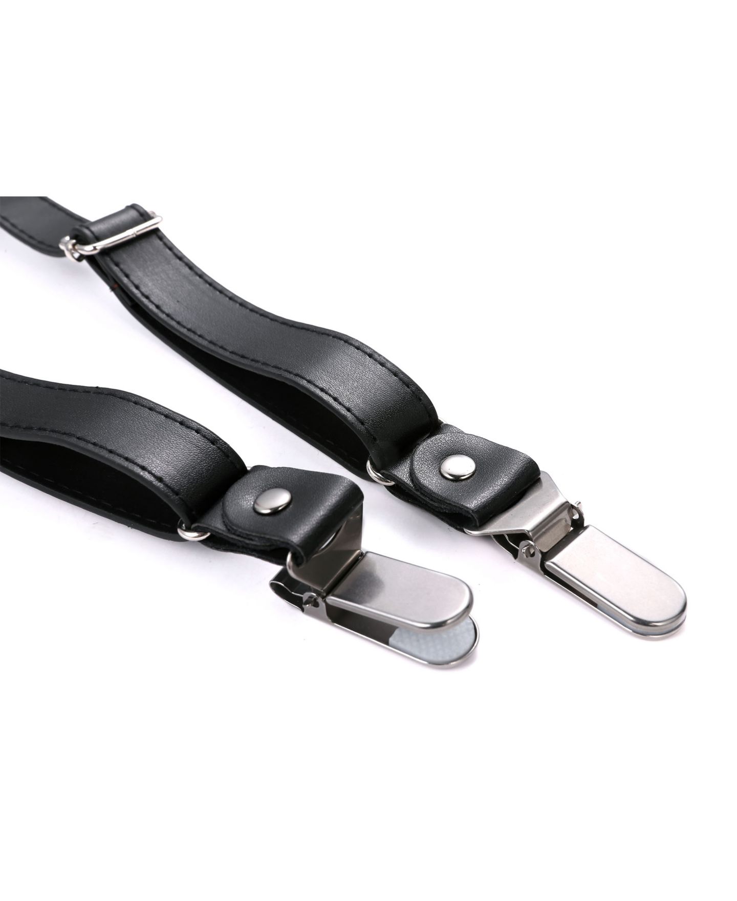 Мужские галстуки Mio Marino Luster Y-Back Suspenders Bow Tie Set, цвет: Чёрный — фото 4