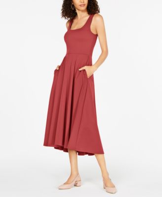 fit and flare midi dress casual
