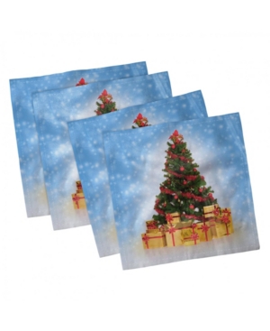 Ambesonne Christmas Set of 4 Napkins 18