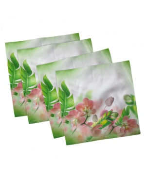 Ambesonne Tropical Set of 4 Napkins 18