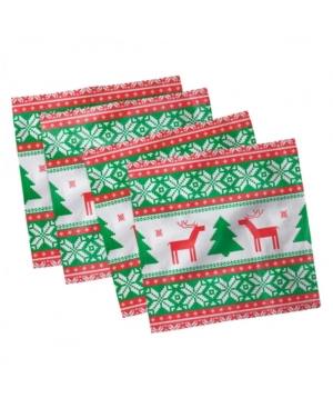 Ambesonne Christmas Set of 4 Napkins 18