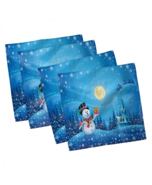Ambesonne Christmas Set of 4 Napkins 18
