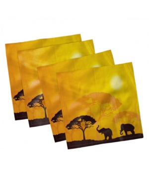 Ambesonne Safari Set of 4 Napkins 18