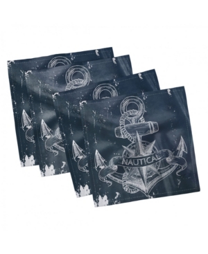 Ambesonne Marine Set of 4 Napkins 18