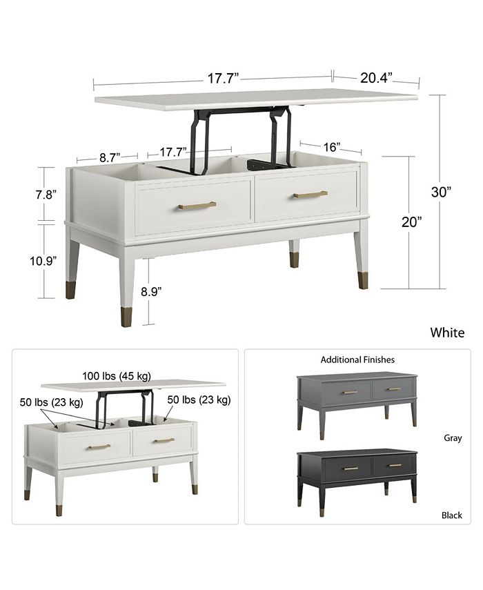 CosmoLiving By Cosmopolitan Westerleigh LiftTop Coffee Table Macy's