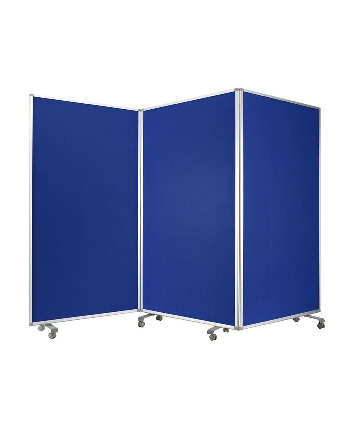 Screen Gems Commercial Residential Double-sided Wheeled 3 Panel Screen ...