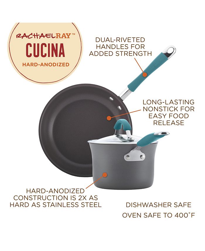 Rachael Ray Cucina Hard-Anodized Nonstick 14 Skillet 