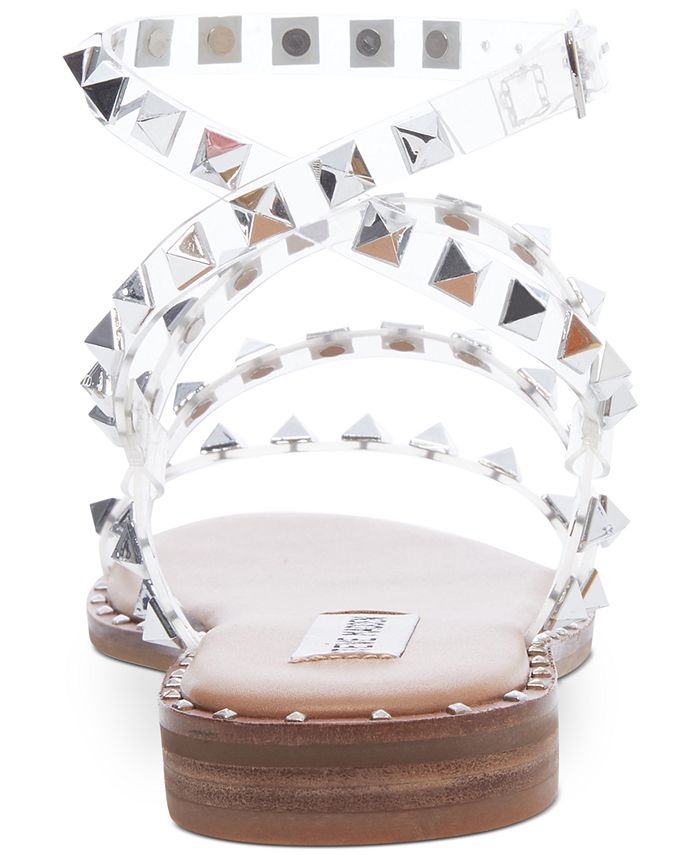 Steve Madden Women's Travel Rock Stud Flat Sandals & Reviews Sandals