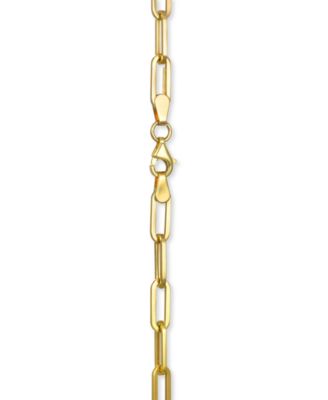 Paperclip Link 16" Chain Necklace in 14k Gold