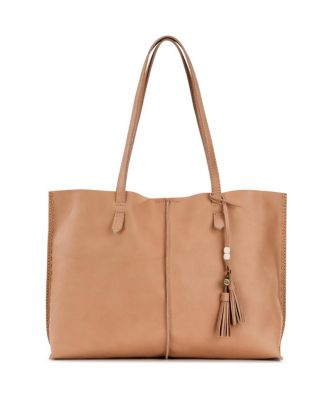 natural leather tote