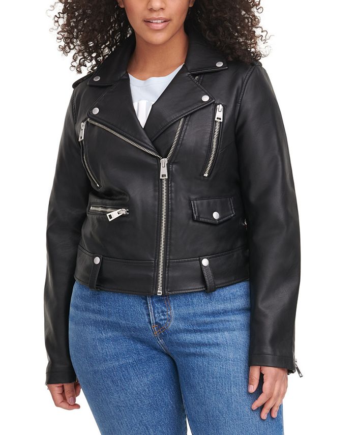 Faux Leather Biker Jacket