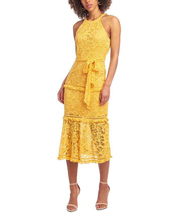 RACHEL Rachel Roy Lace Midi Dress Macy's