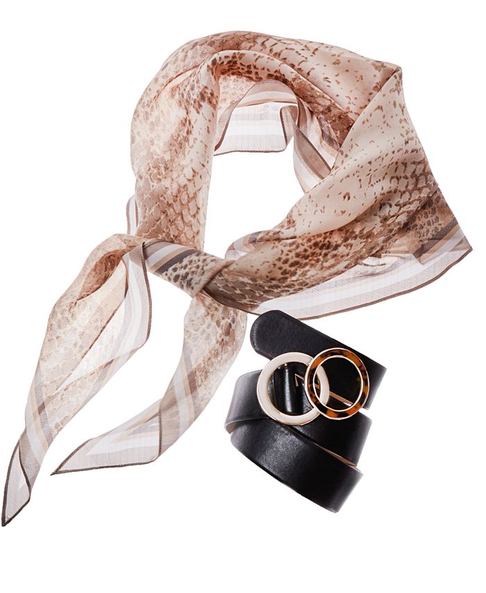 INC International Concepts INC SnakePrint Kite Scarf, Created for Macy