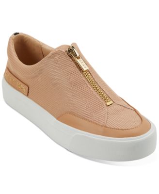 dkny ravyn zipper flatform sneakers