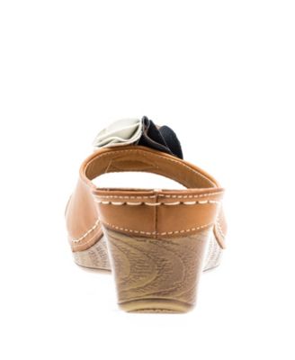 Women's Sydney Rosette Wedge Sandals