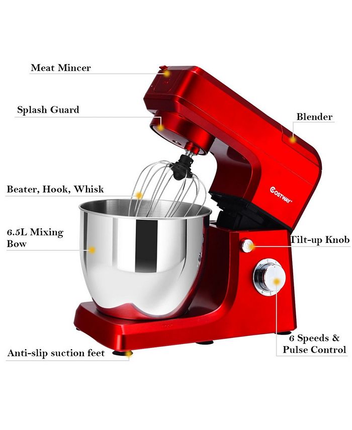Costway 3 in 1 Multifunctional 800W Stand Mixer Meat Grinder Blender