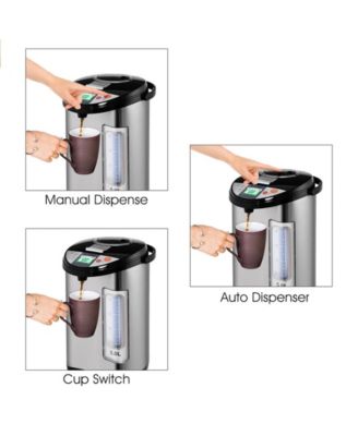 LCD Electric 5-Liter Hot Water Boiler and Warmer Kettle Dispenser