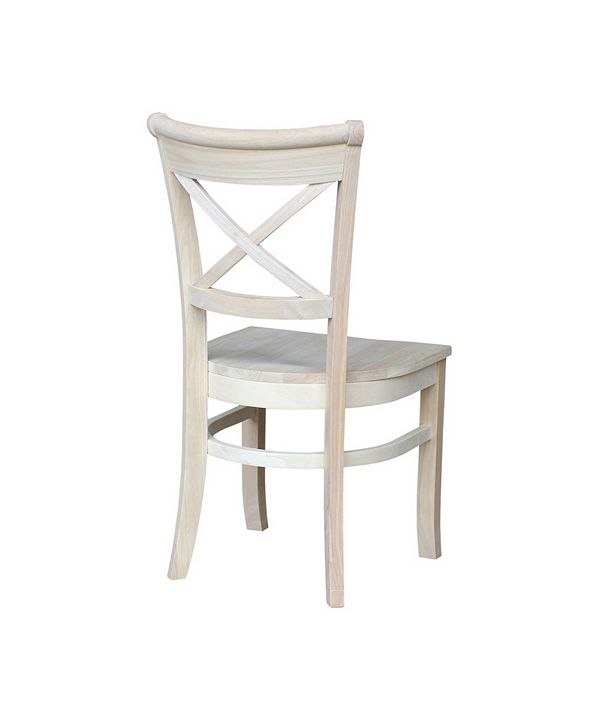 International Concepts Charlotte X-Back Chairs, Set of 2 ...