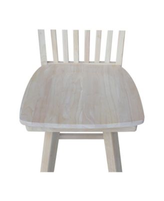 Mission Counter Height Stool with Swivel and Auto Return